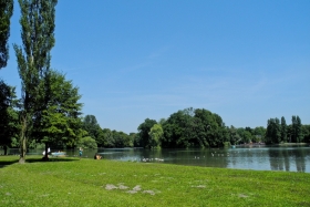 München. Englischer Garten. Kleinhesseloher See