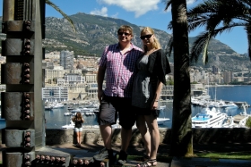 Monaco. Avenue de la Porte Neuve. Vaateplatvorm.