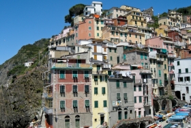 Cinque Terre. Riomaggiore. Vaade linnale.