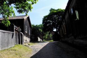 Luostarinmäki käsitöömuuseum Turus. Sissejuhatuseks kellake ja saapake