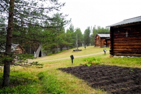 Siida vabaõhumuuseum. Vaade saami talukohale
