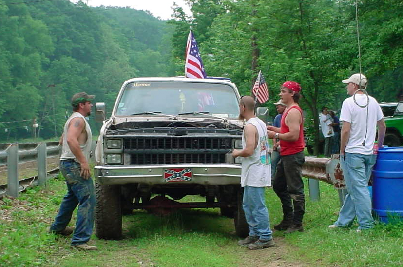 Rednecks and a car